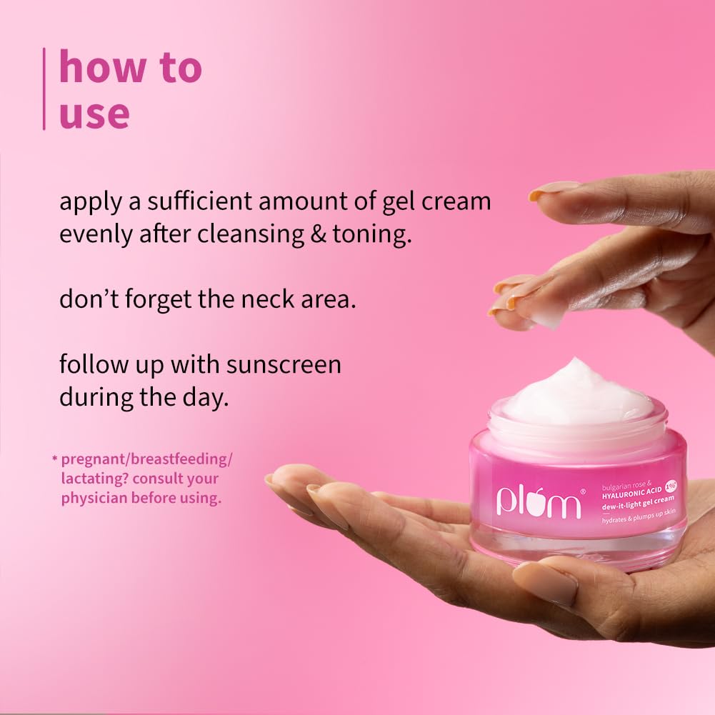 Plum Hyaluronic Acid & Bulgarian Rose Gel Cream 50g
