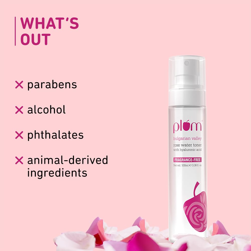 Plum Rose Water Toner 100ml | Hydrating & Pore Tightening