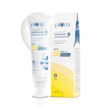 Plum Sunscreen SPF 50 80g | 2% Niacinamide & Rice Water