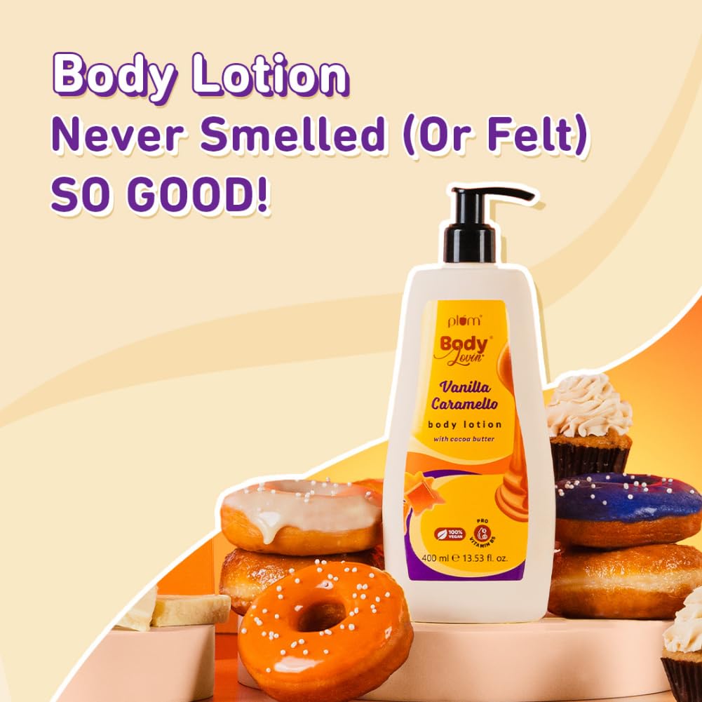 Plum Vanilla Caramello Body Lotion with Cocoa Butter 400ml