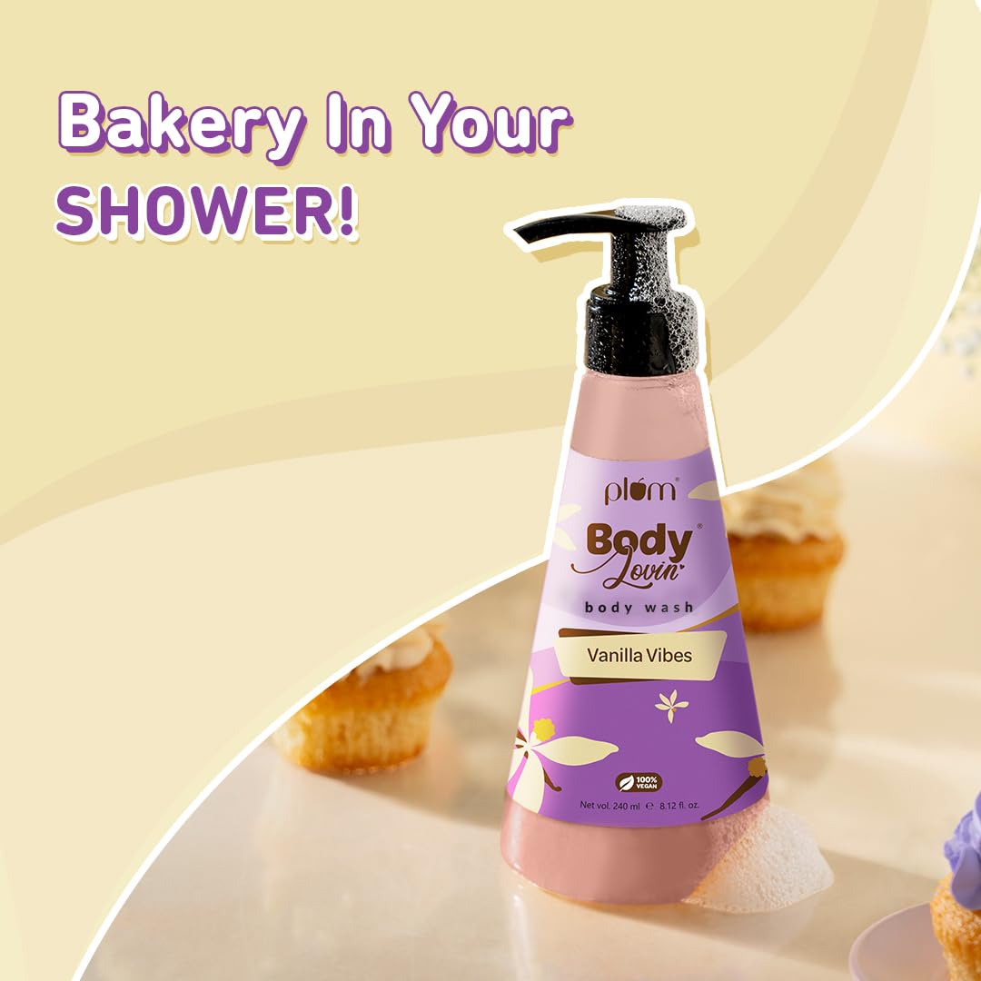 Plum Vanilla Vibes Body Wash 240ml | Soft & Smooth Skin