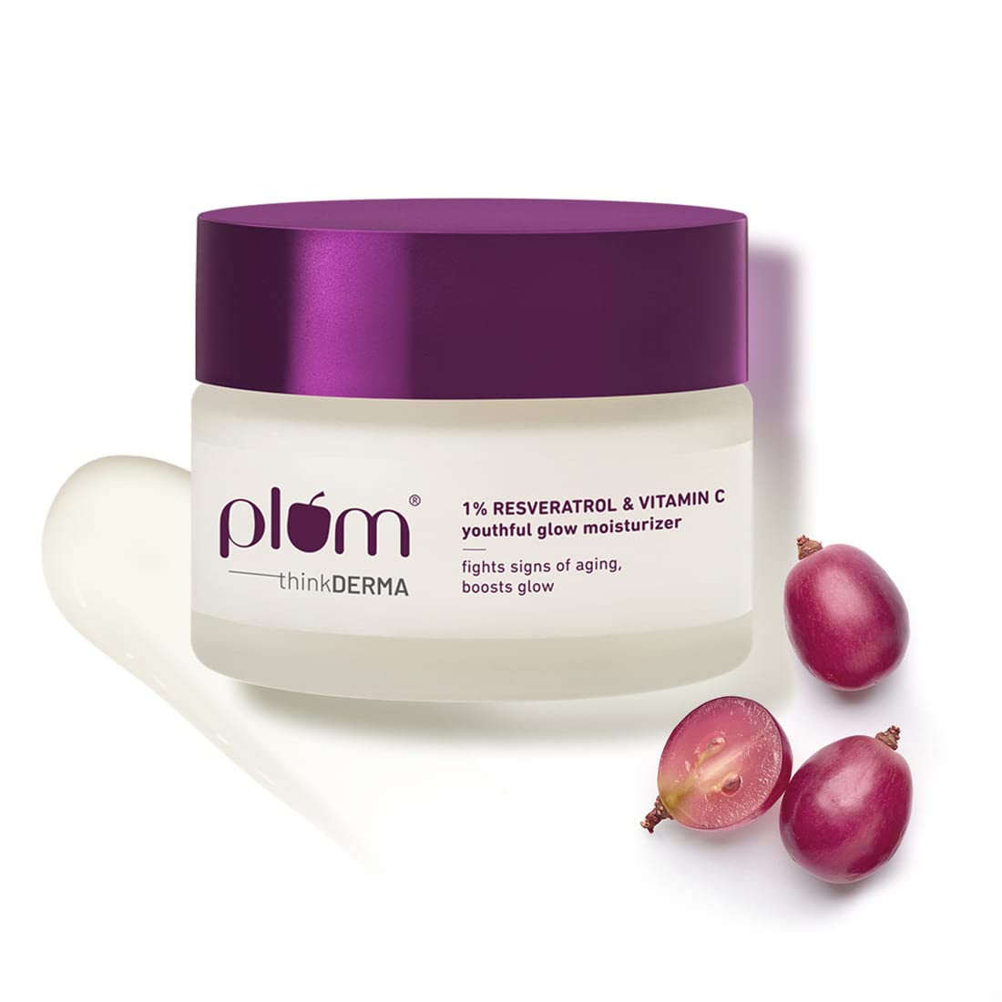 Plum Youthful Glow Moisturizer 50g – Resveratrol & Vitamin C