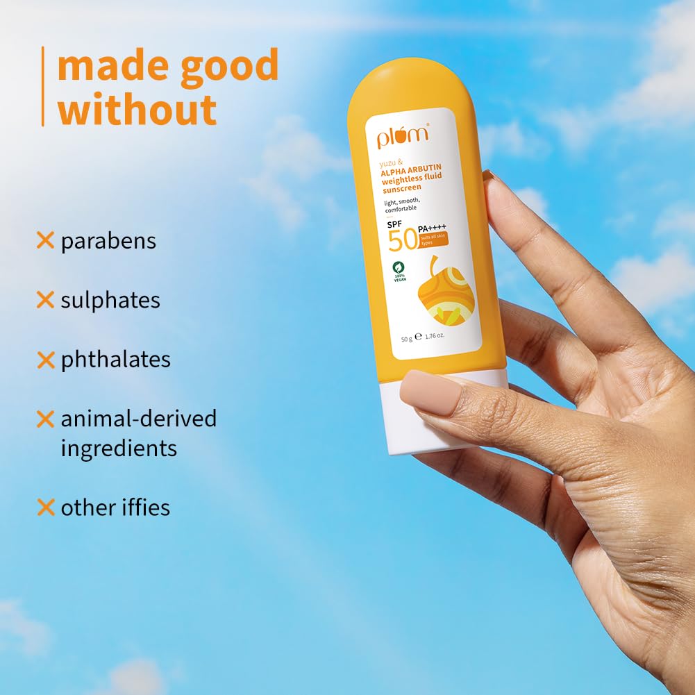 Plum Yuzu & Alpha Arbutin SPF 50 Fluid Sunscreen 50g