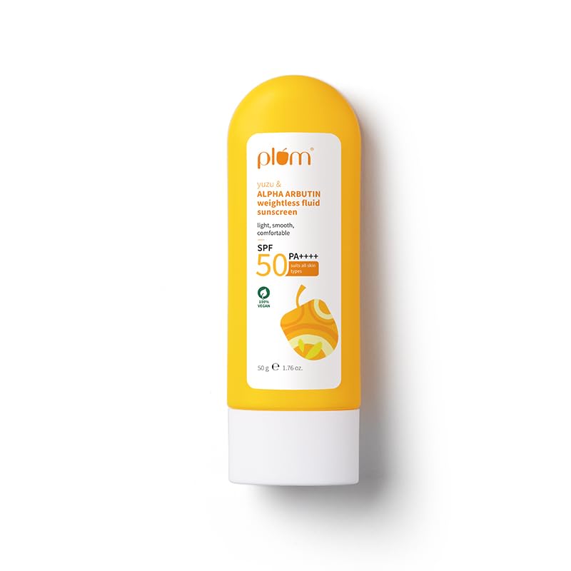 Plum Yuzu Alpha Arbutin Sunscreen 50g – SPF 50 PA++++