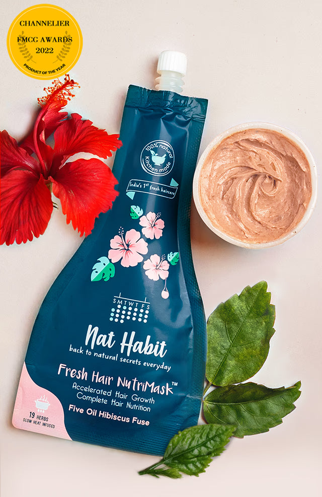 Nat Habit Five Oil Hibiscus Nutri Hair Mask - 40g Pack *2