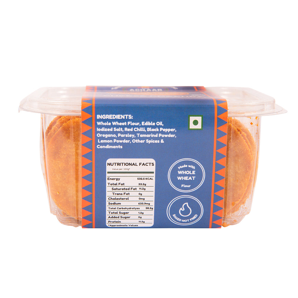 Cheese Coin Khakhra - The Achaar Library 180 gm