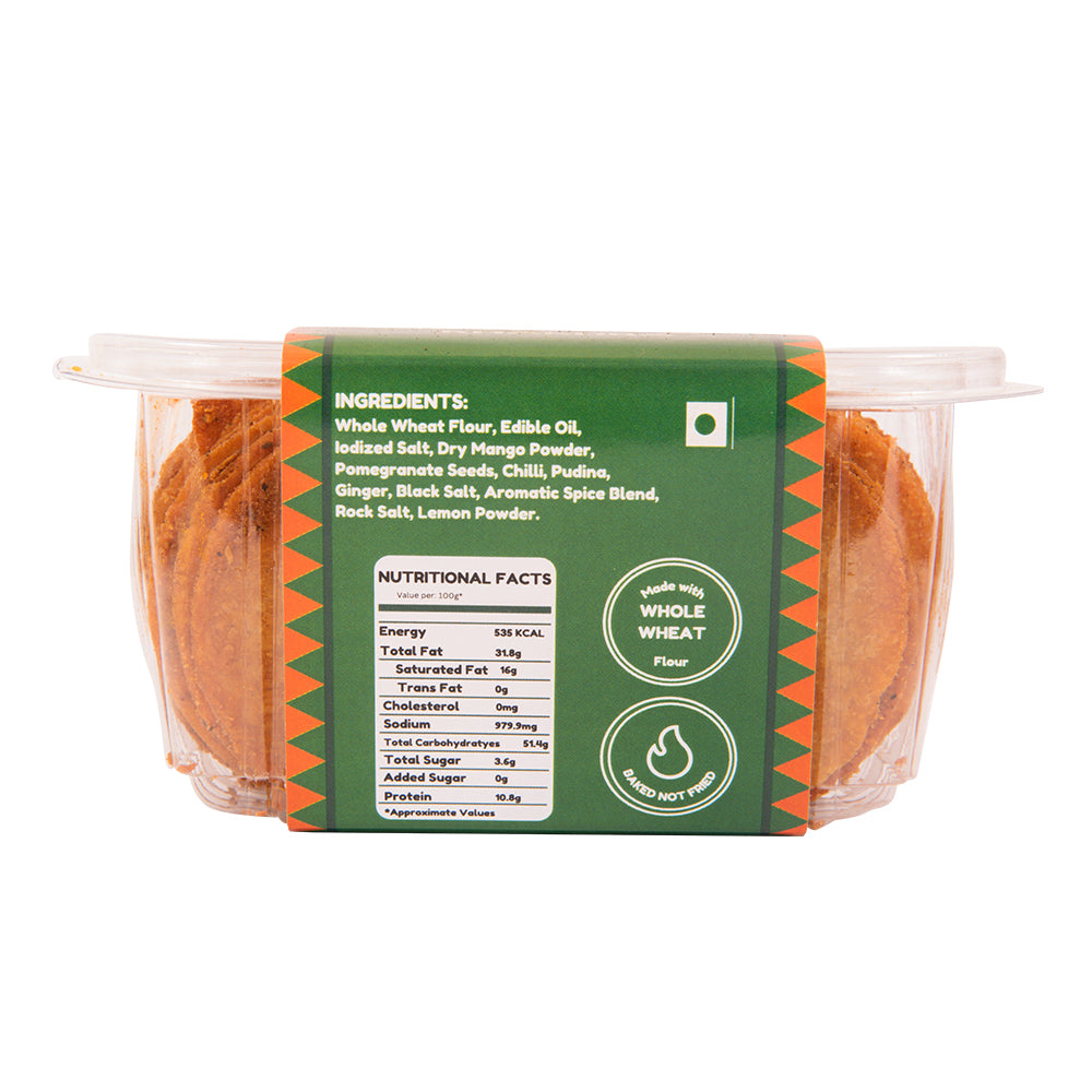 Chaat Masala Coin Khakhra - The Achaar Library 180 gm