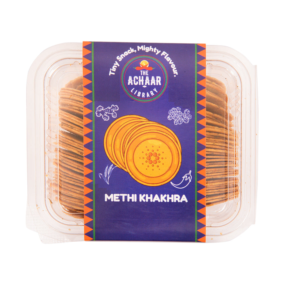 Methi Khakhra Coin Khakhra - The Achaar Library 180 gm