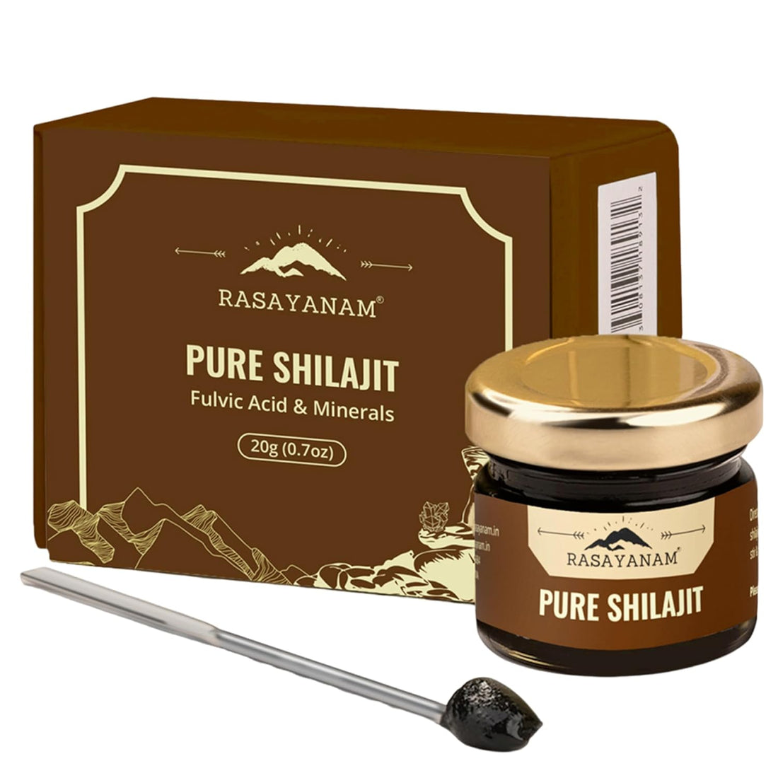 Rasayanam Pure Original Himalayan Shilajit/Shilajeet Resin 20g 