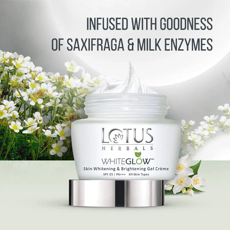 Lotus Herbals Whiteglow Skin Brightening Gel Crème SPF 25 PA+++ – 40g