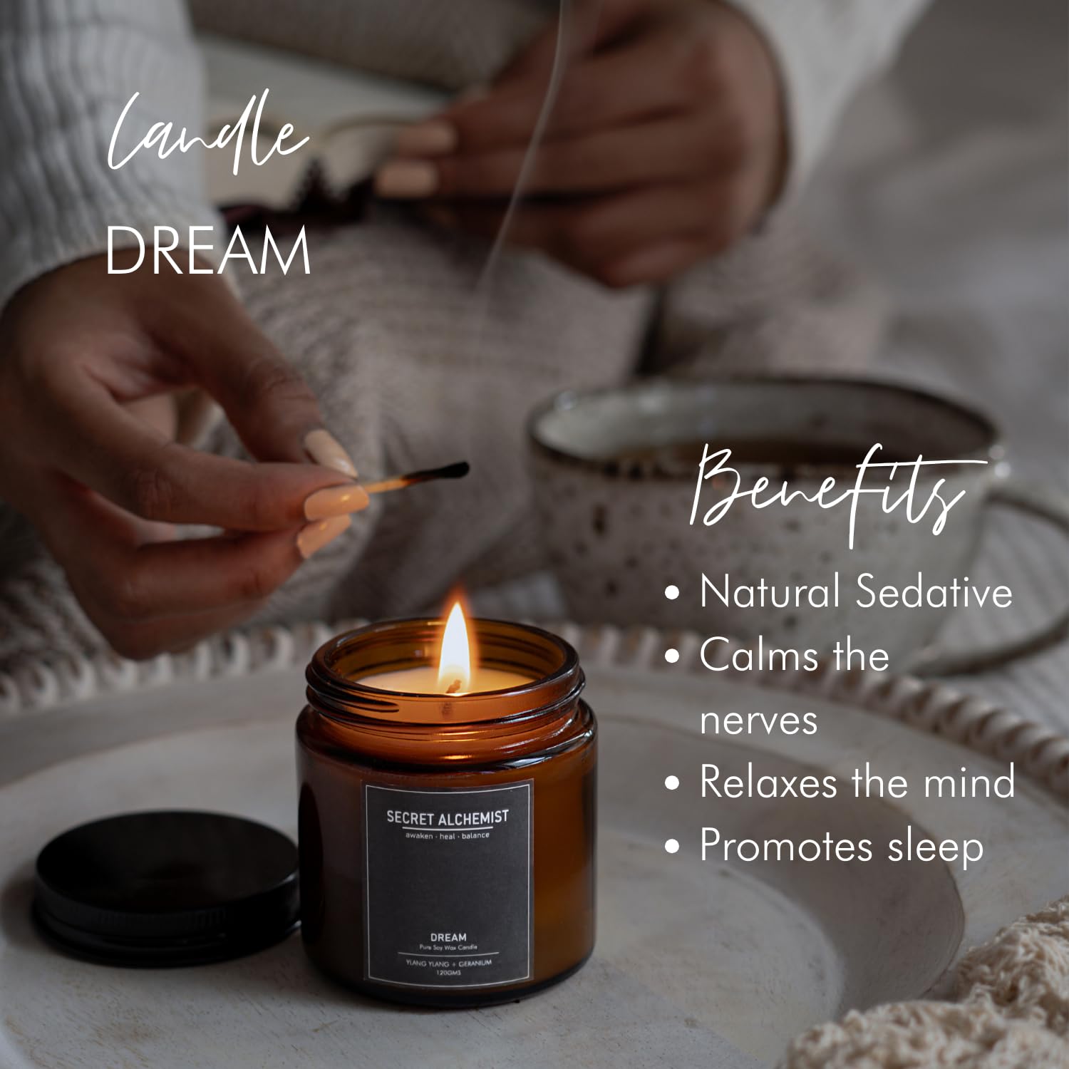 Secret Alchemist Scented Candle 120g | Luxury Soy Wax Gift