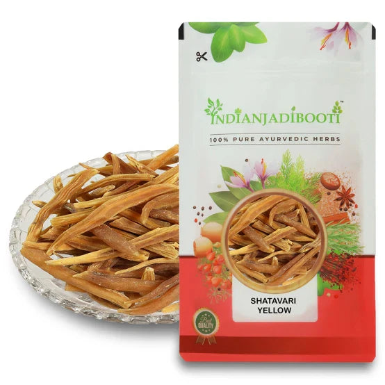 IndianJadiBooti Shatavari Root Yellow