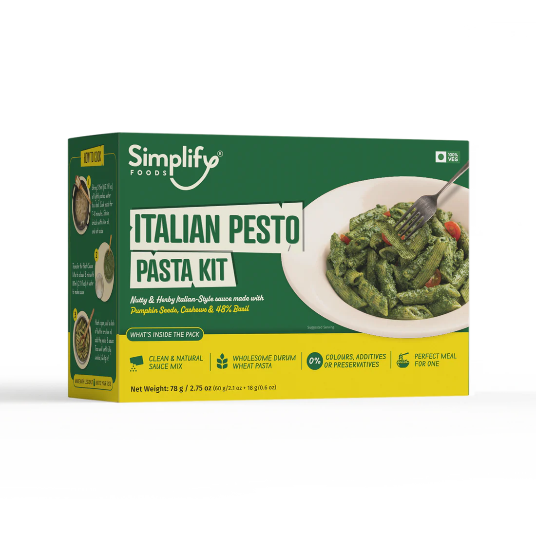 Simplify Foods Italian Pesto Pasta Kit -78g 