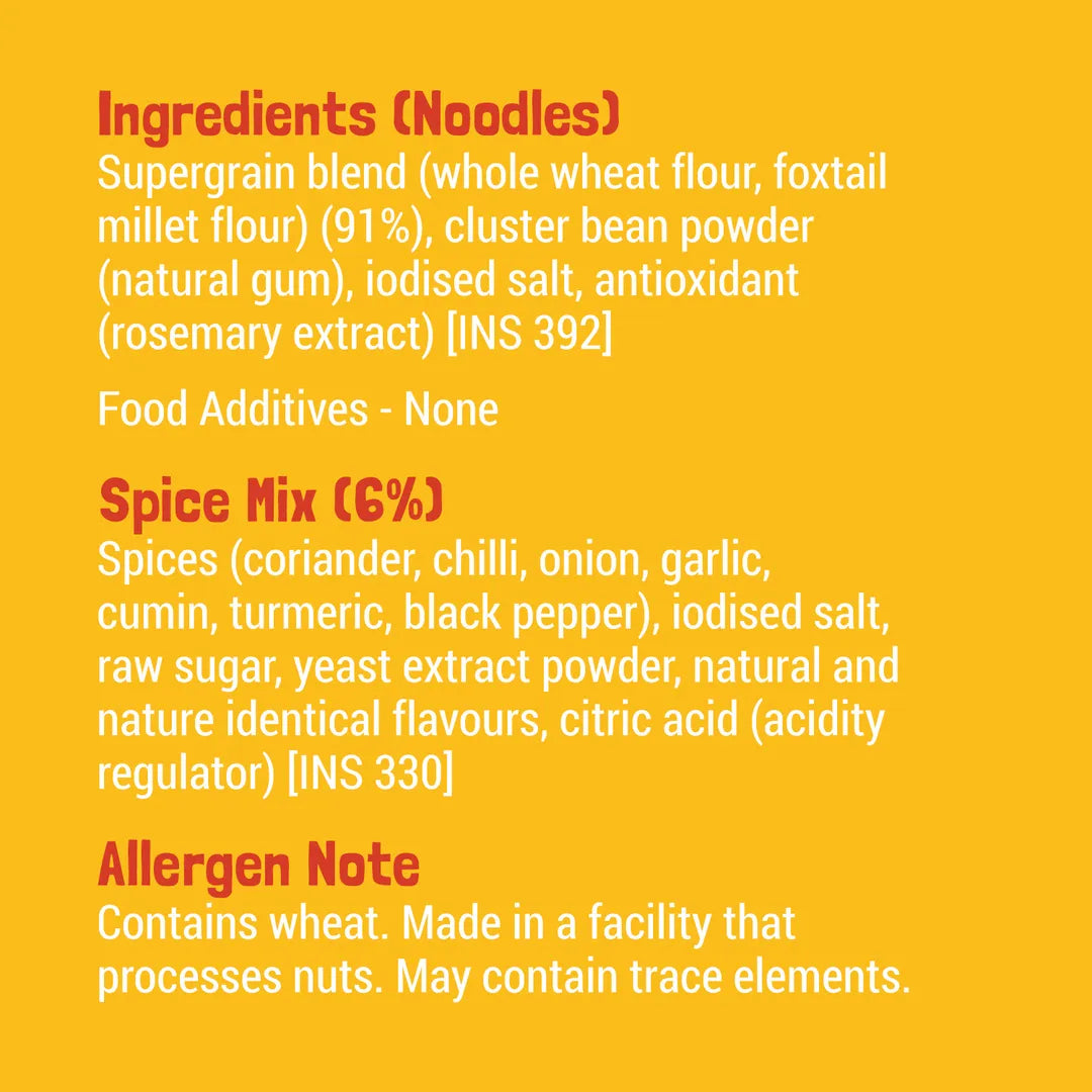 Slurrp Farm Millet Noodles -Classic Masala,No Maida and Not Fried
