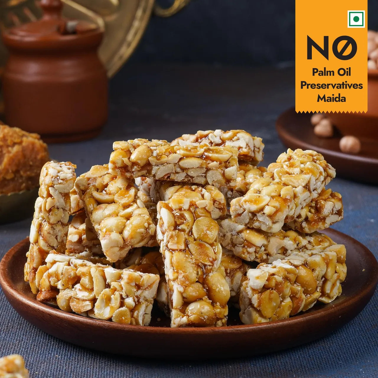 Sweet Karam Coffee Peanut Chikki Bites -150 g