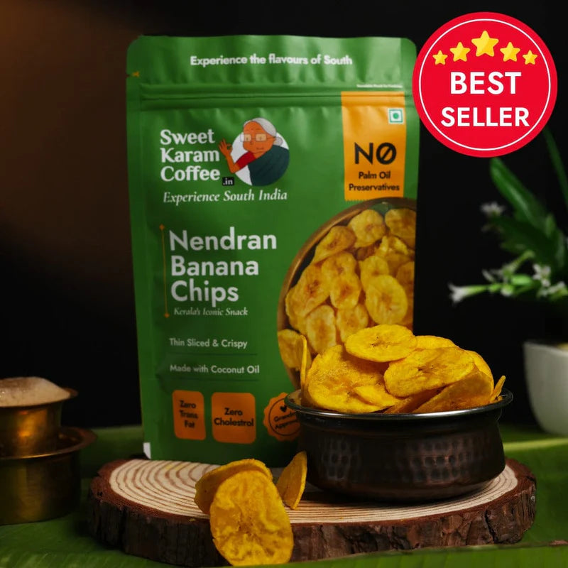 Sweet Karam Coffee Kerala Banana Chips | Crispy Snack