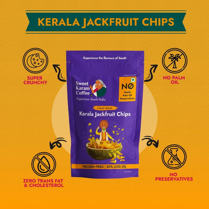 Sweet Karam Coffee Kerala Jackfruit Chips | Crispy Snack