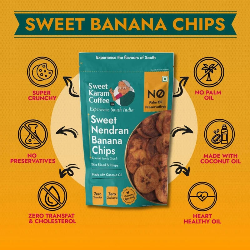Sweet Karam Coffee Kerala Sweet Banana Chips