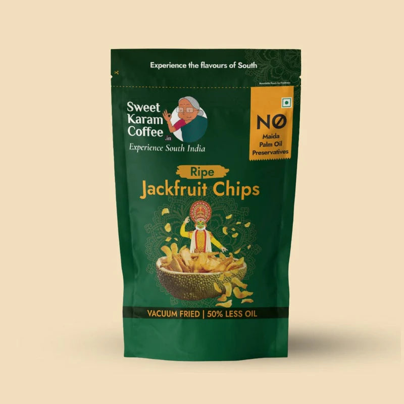 Sweet Karam Coffee Ripe Jackfruit Chips | Vacuum Fried