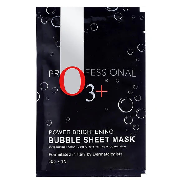 Professional O3+ Power Brightening Bubble Sheet Mask – 30 gm