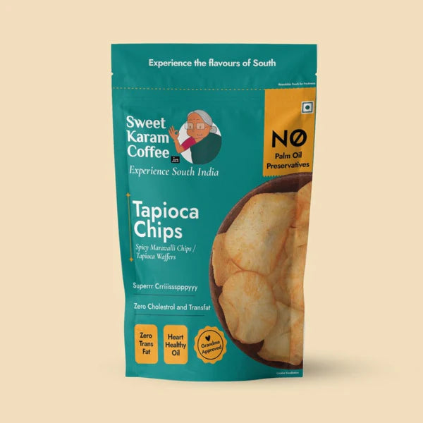 Sweet Karam Coffee - Kerala Tapioca (Kappa) Chips - 195 Grams