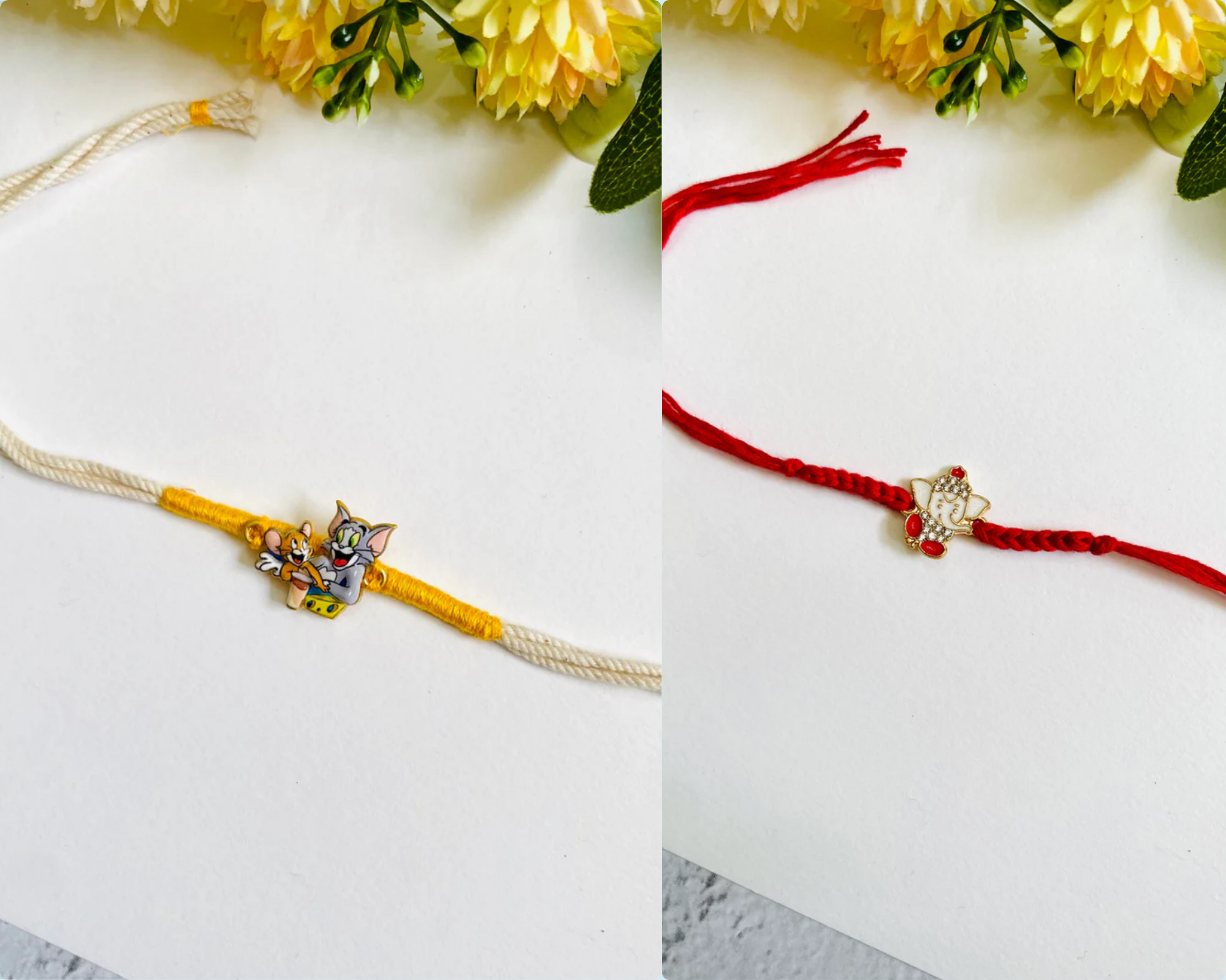 Rakhi Set of 2 [ Ganesh & Tom - Jerry]