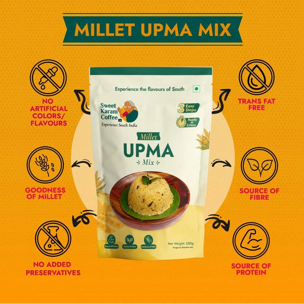 Sweet Karam Coffee - 5 Minutes Upma Mix - 250 Grams