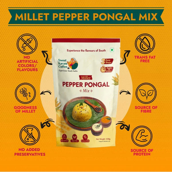 Sweet Karam Coffee - Millet Pepper Pongal Mix - 250 G hi