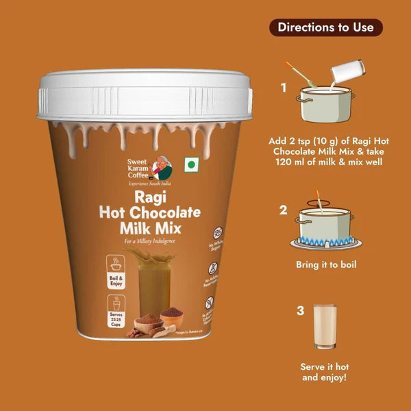 Sweet Karam Coffee - Ragi Hot Chocolate Milk Mix