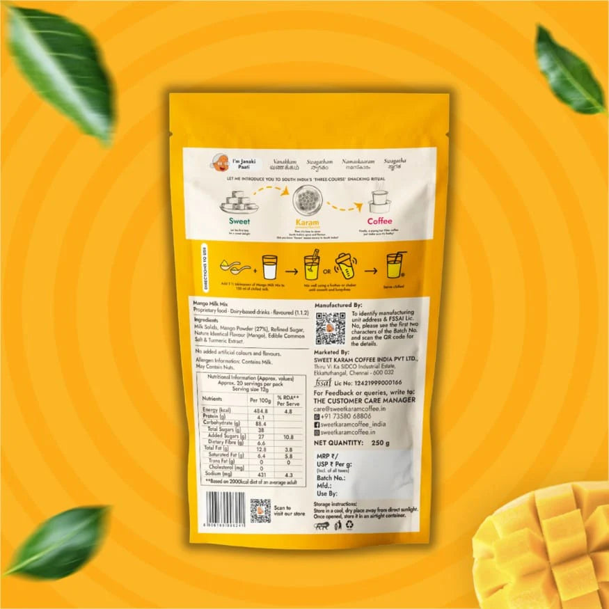 Sweet Karam Coffee - Mango Milk Mix - 250G