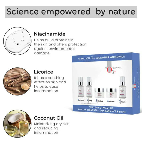 Professional O3+ Whitening Facial Kit for Tan-Pigmented Skin - kit