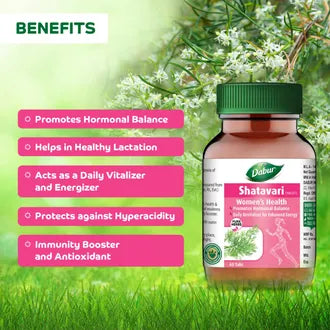 Dabur Shatavari for Women's Health, 60 Tablets