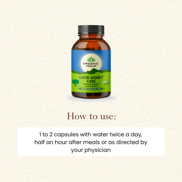 Organic India Liver Kidney Care - 60 Capsules