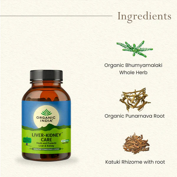 Organic India Liver Kidney Care - 60 Capsules