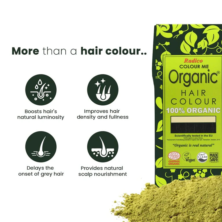 Radico Organic Hair Colour – Soft Black – 100 gm