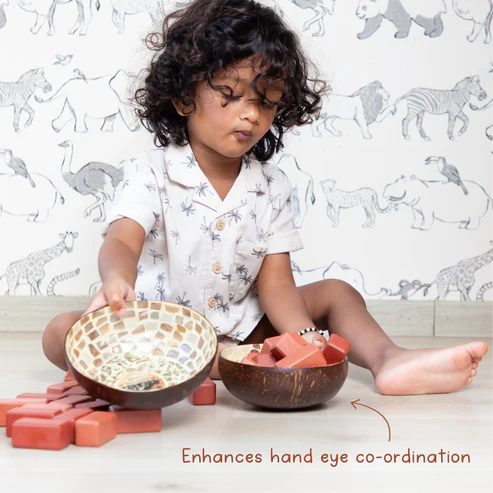 Gubbachhi Eenta Wooden Building Blocks 1 Yr +