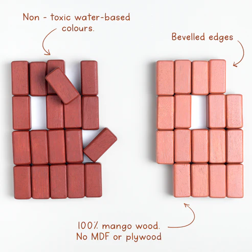 Gubbachhi Eenta Wooden Building Blocks 1 Yr +