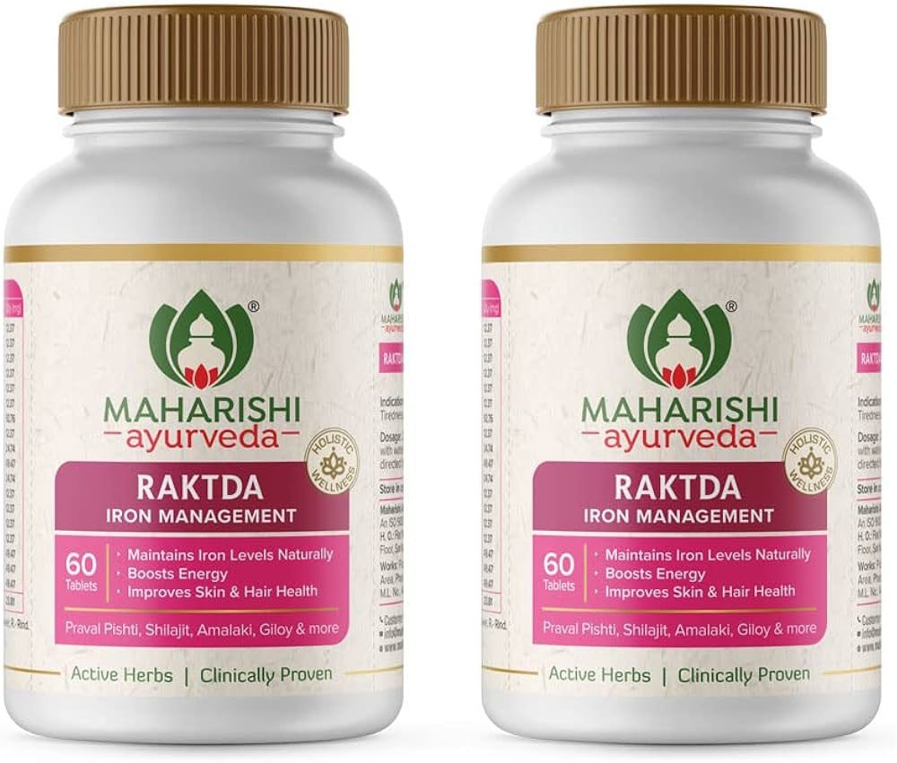 Maharishi Ayurveda Raktda Iron Management Tablets For Men&amp;Women