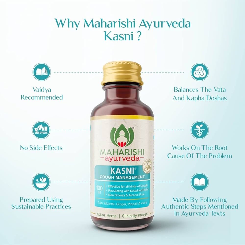 Maharishi Ayurveda Kasni Cough Syrup with Kanth Sudha