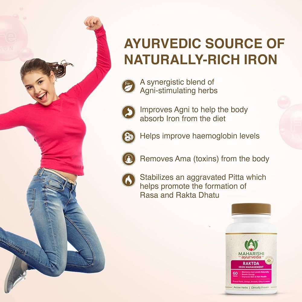 Maharishi Ayurveda Raktda Iron Management Tablets For Men&amp;Women