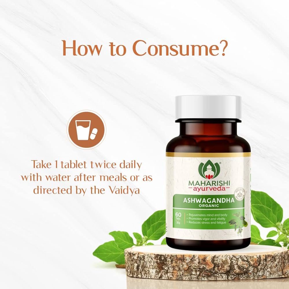 Maharishi Ayurveda Organic Ashwagandha 60 tablets