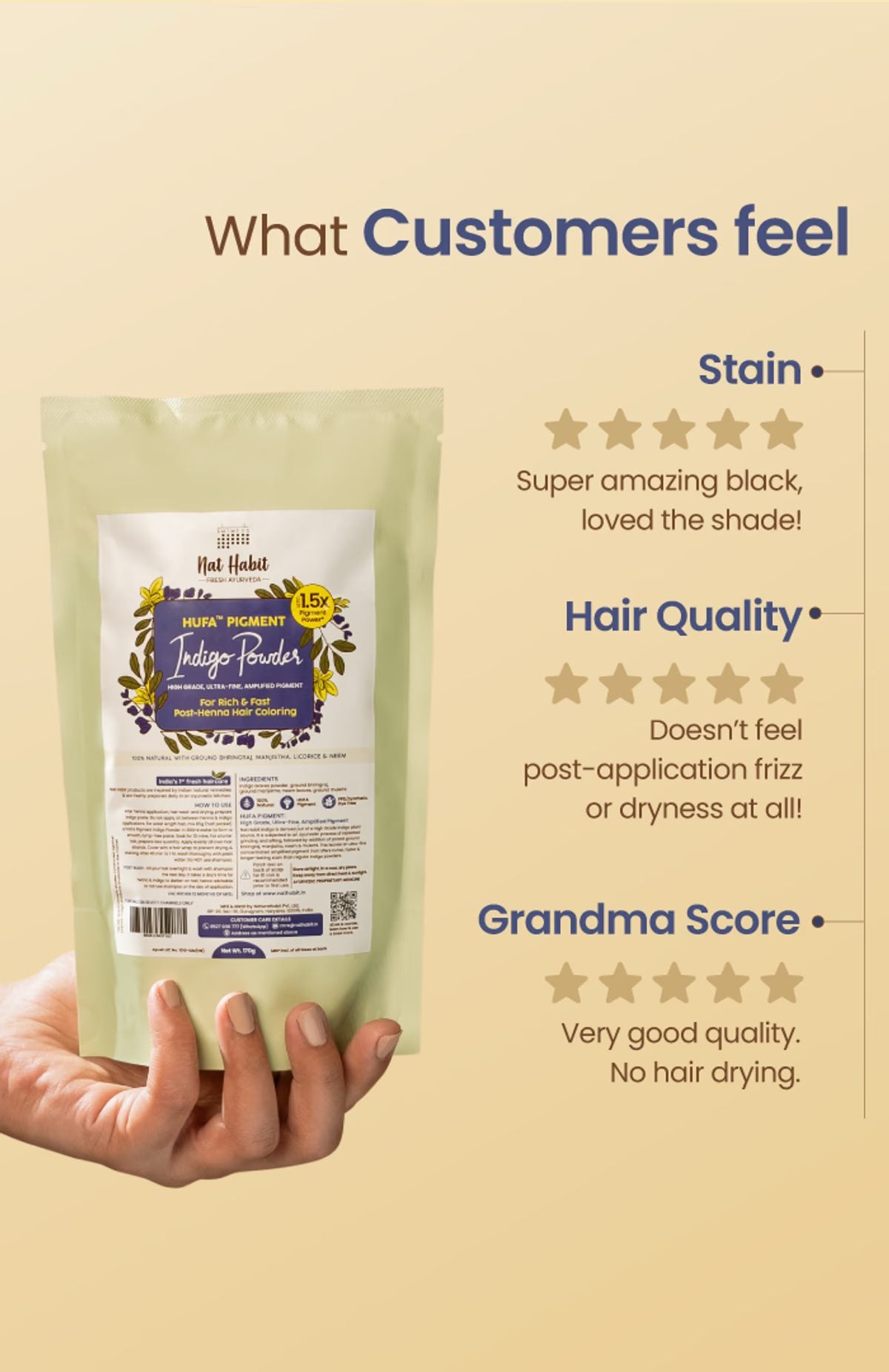 Nat Habit HUFA Pigment Indigo Powder