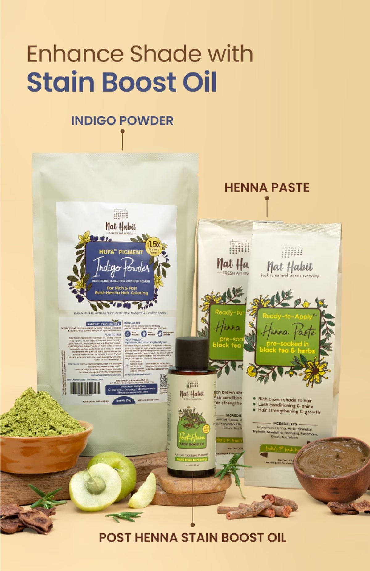 Nat Habit HUFA Pigment Indigo Powder