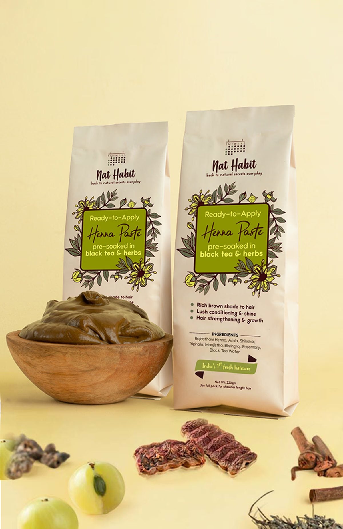 Nat Habit Ready to Apply Fresh Henna Paste