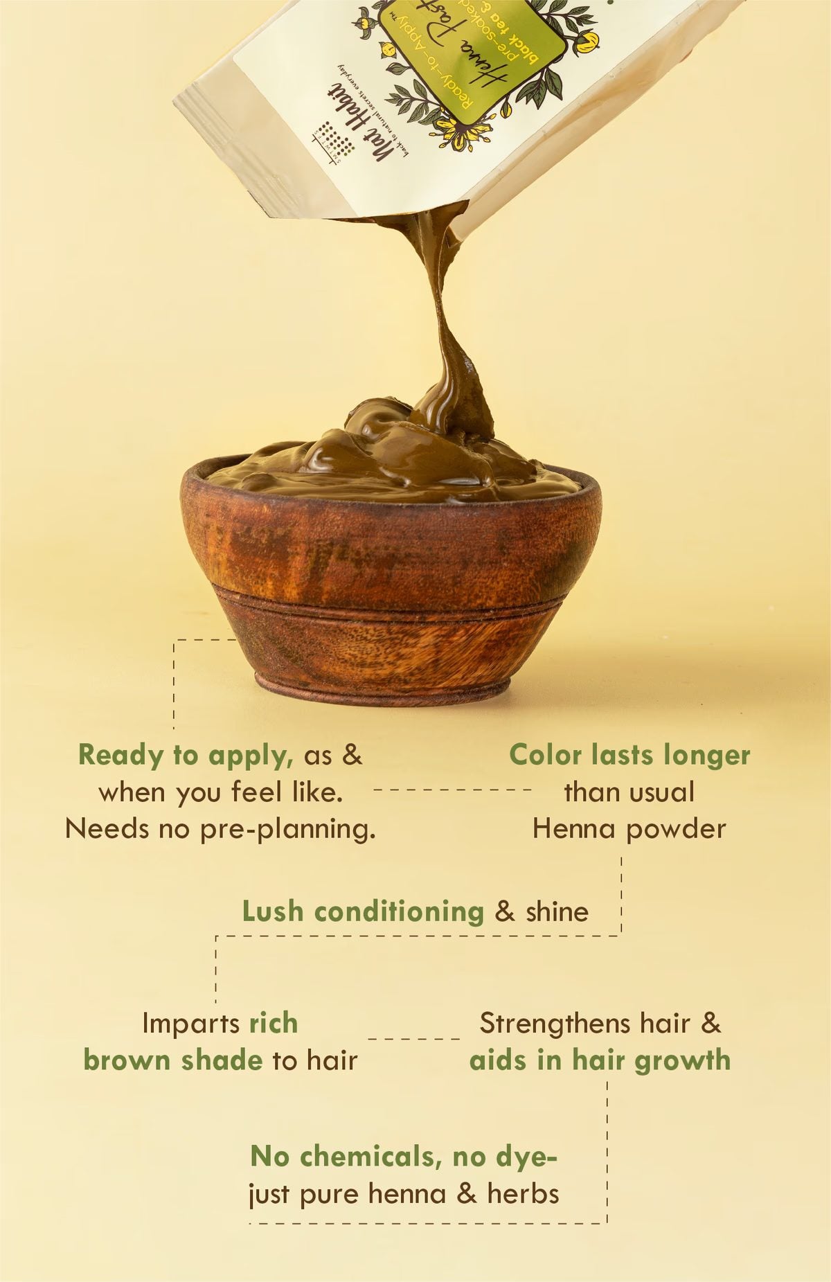 Nat Habit Ready to Apply Fresh Henna Paste