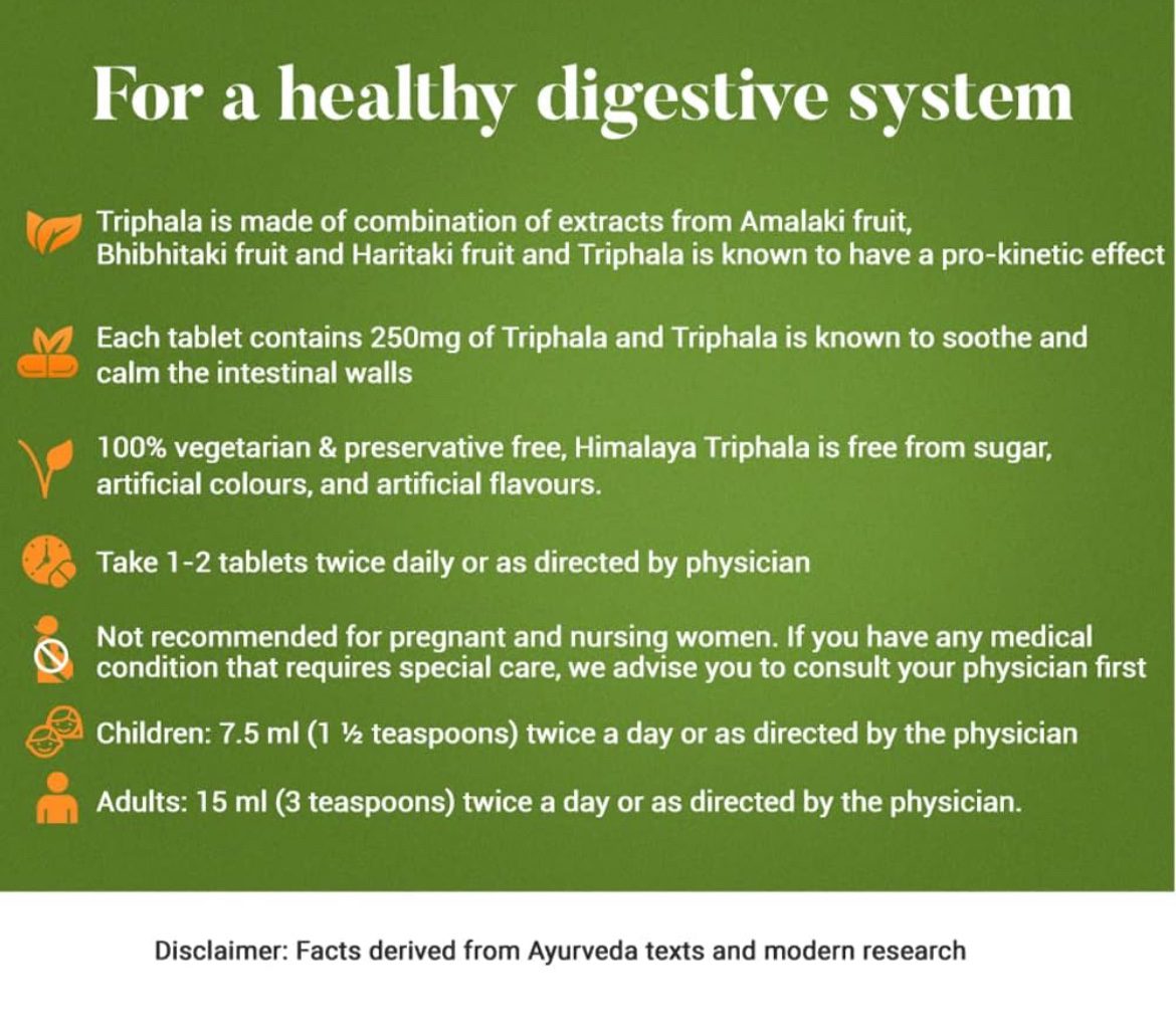 Himalaya Triphala - 60 Capsules