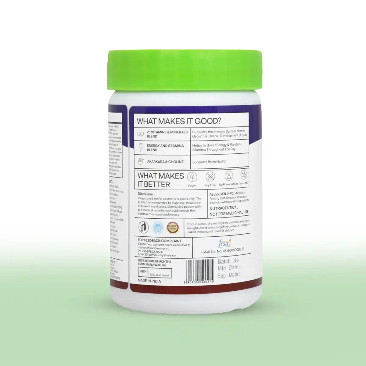 OZiva Daily Men's Multi, 60 Tablets