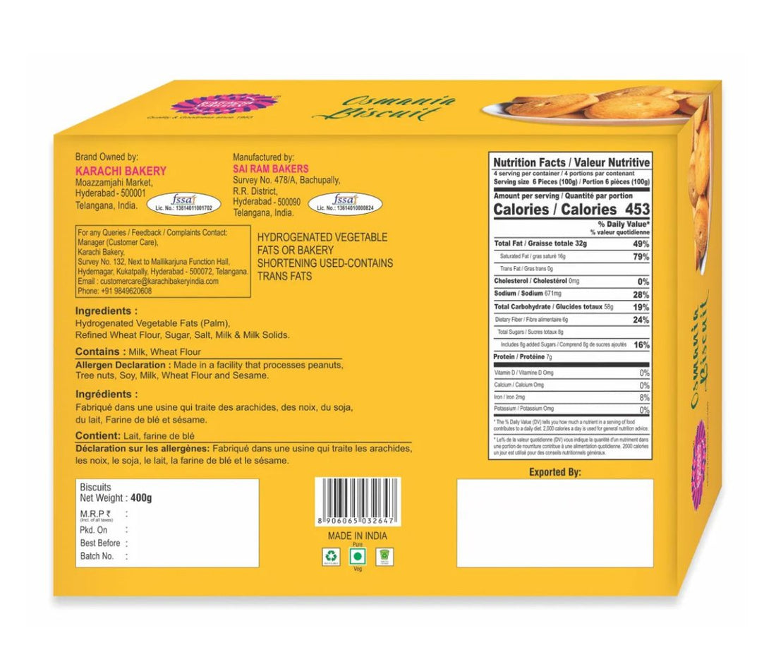Karachi Bakery Osmania Biscuits