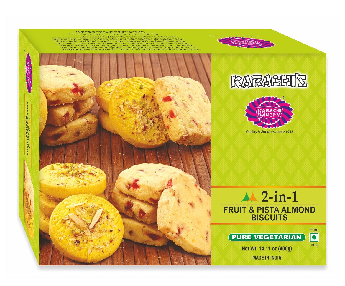Karachi 2 in 1 Fruit and Almond Pista Biscuits