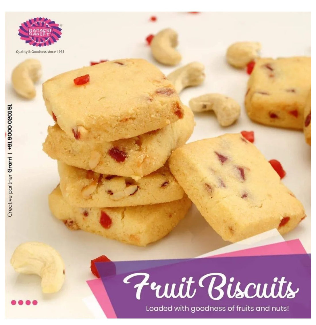Karachi Fruit &amp; Cashew 2 in 1 Biscuits